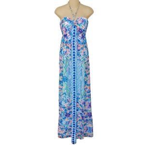 Lilly Pulitzer Viv Hidden Treasure Multi-Colored Maxi Dress NWT - Size 14